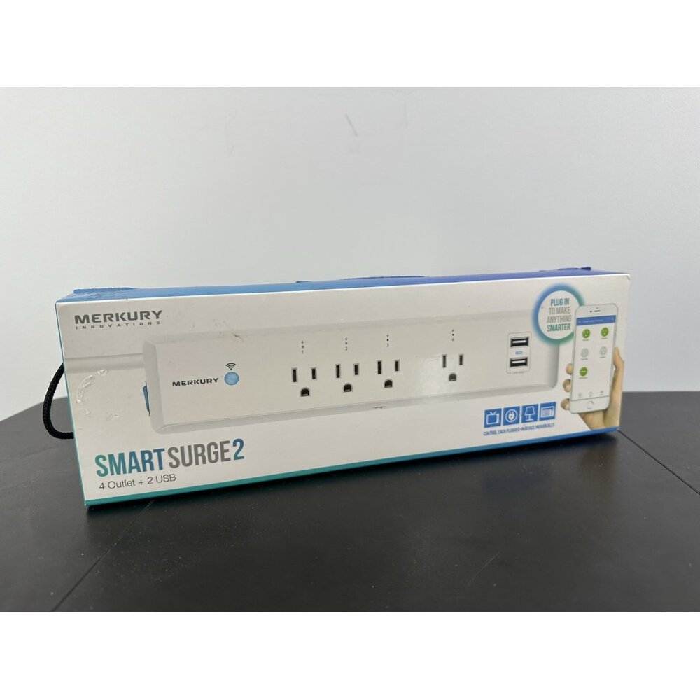 Merkury Smart Surge-2 Multiple Outlet Smart Hub Remote Smart Controller (AR)